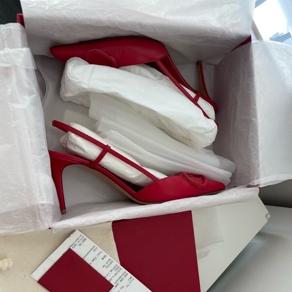 ❌SOLD❌ VALENTINO VLogo Signature Calfskin Slingbacks 80mm - Picture 2 of 13